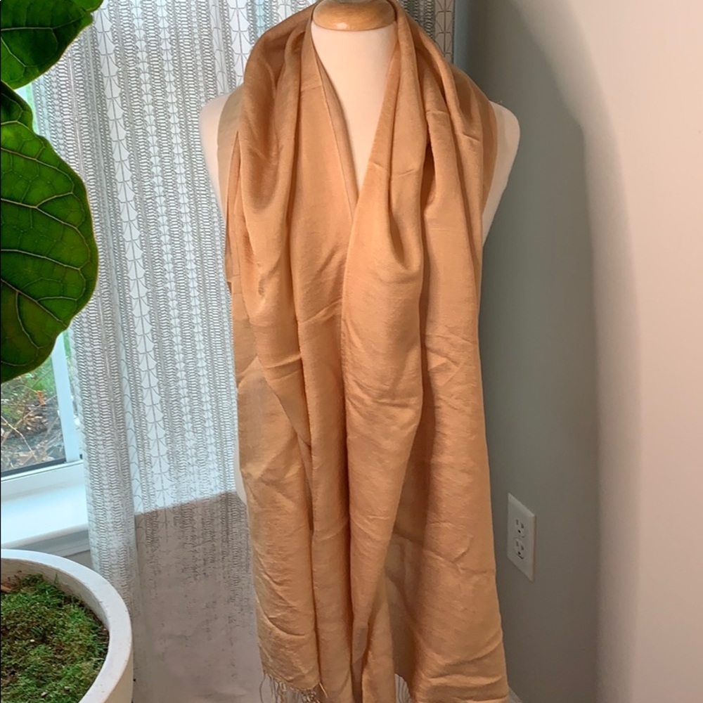 Silk wool pashmina scarf wrap